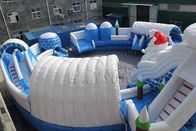 Parque inflable comercial enorme del agua, equipo temático congelado del parque de la aguamarina proveedor