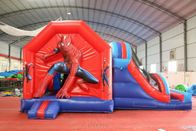 Casa inflable de la despedida del trampolín del hombre araña con la diapositiva para el parque de atracciones proveedor