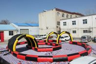 Arena deportiva inflable de los juegos inflables materiales de los deportes del Pvc con el túnel para los adultos proveedor