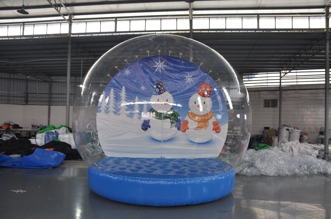 Acción en bolas inflables de la demostración de la nieve de la venta, globo de la nieve de la Navidad, bola inflable de la exhibición de la Navidad para la decoración proveedor