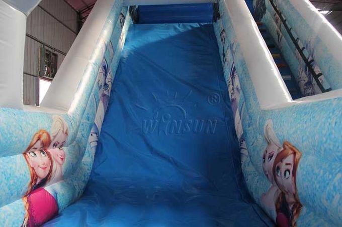 diapositiva inflable de los niños materiales del PVC de 0.9m m con el ventilador y los equipos de reparación