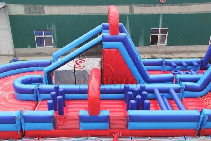 U - Juegos al aire libre inflables gigantes de la forma, desafío rugoso del guerrero 180 grados