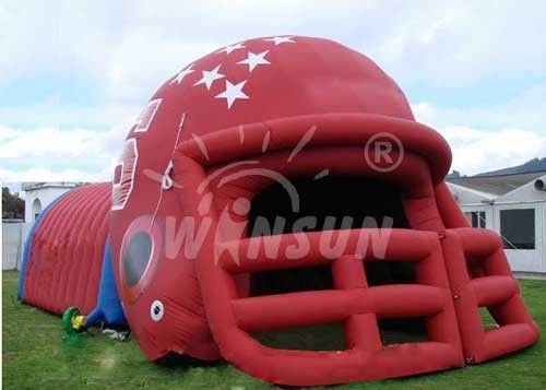 Tienda inflable del acontecimiento del estilo del casco respetuosa del medio ambiente para el partido de fútbol