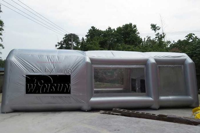 tienda inflable del acontecimiento del PVC de 0.9m m, cabina de espray inflable modificada para requisitos particulares de la pintura del tamaño