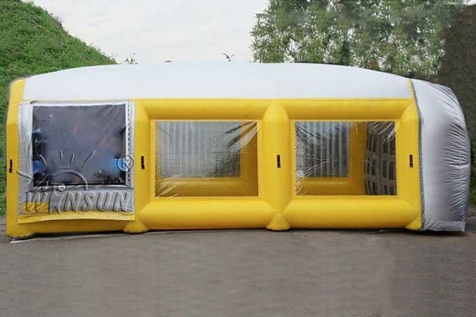 tienda inflable del acontecimiento del PVC de 0.9m m, cabina de espray inflable modificada para requisitos particulares de la pintura del tamaño