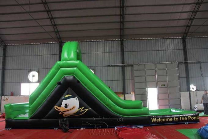 Diapositiva inflable grande del color verde con estándar material del CE del PVC de la piscina WSS-247
