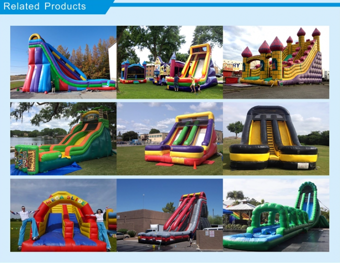 La diapositiva inflable del niño del parque de atracciones, tema de la patrulla de la pata explota la diapositiva