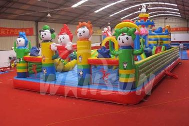 China Parque temático inflable/patio del tema olímpico afortunado para los niños fábrica