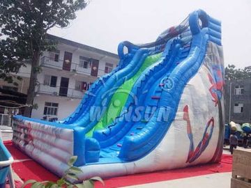 China Prenda impermeable inflable comercial de la diapositiva de Spider-Man para las actividades del festival fábrica