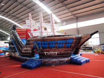 China La diapositiva seca inflable del estilo del barco pirata en el 10x6x3m/modificó tamaño para requisitos particulares fábrica