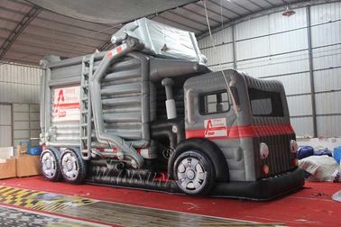 China La calidad comercial inflable seca estilo del camión de basura de la diapositiva el 13.7x4.5m fábrica