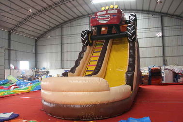 Material inflable grande del PVC de la diapositiva del monster truck hecho para los niños/los adultos