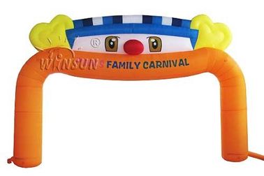 China Arco agradable inflable temático del payaso para el carnaval al aire libre de la familia fábrica
