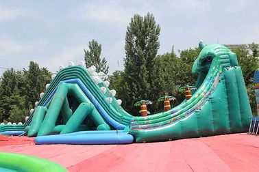 China El tema del dinosaurio explota el parque del agua, parque inflable modificado para requisitos particulares de la aguamarina del tamaño fábrica