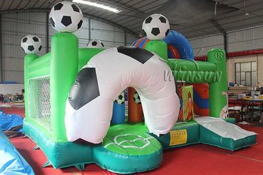 China Casa temática de la despedida de los niños inflables del fútbol/casa comercial de la despedida fábrica