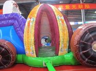 Los toboganes acuáticos inflables comerciales hermosos, estilo del carro explotan el tobogán acuático proveedor