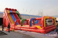 El carril triple embroma/diapositiva inflable adulta colorida con el ventilador eficiente proveedor