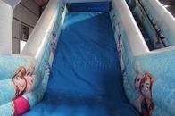 diapositiva inflable de los niños materiales del PVC de 0.9m m con el ventilador y los equipos de reparación proveedor