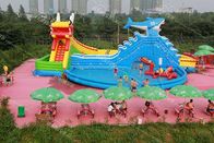 estilo inflable del dragón y del tiburón del parque de atracciones del agua de los niños del PVC de 0.9m m proveedor