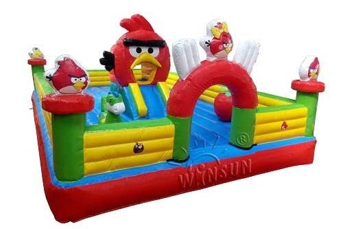 Casa inflable comercial Angry Birds de la despedida temático para los niños proveedor