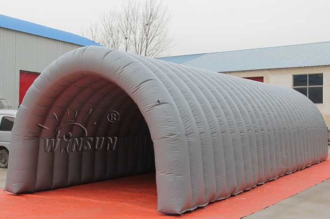 3 - Tienda inflable del túnel del PVC de la capa, tienda inflable grande ignífuga