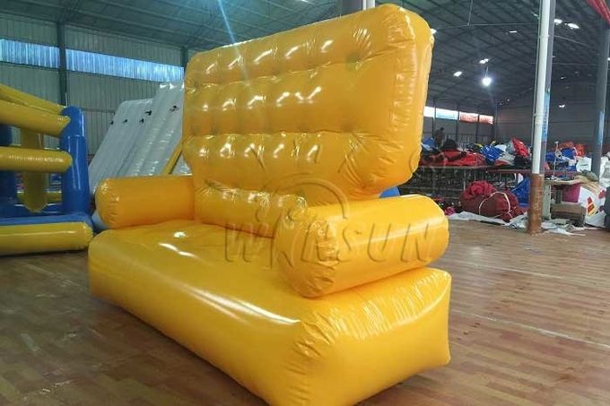 Sofá inflable del sofá del color amarillo respetuoso del medio ambiente para las actividades al aire libre